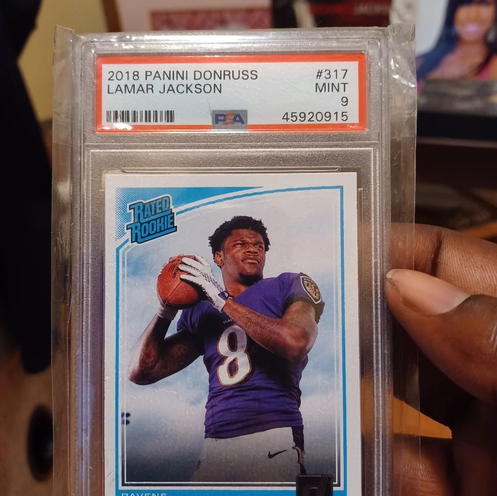 Graded 2018 Panini Donruss Lamar Jackson #317 Rookie RC Football Card - Picture 1 of 3